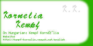 kornelia kempf business card